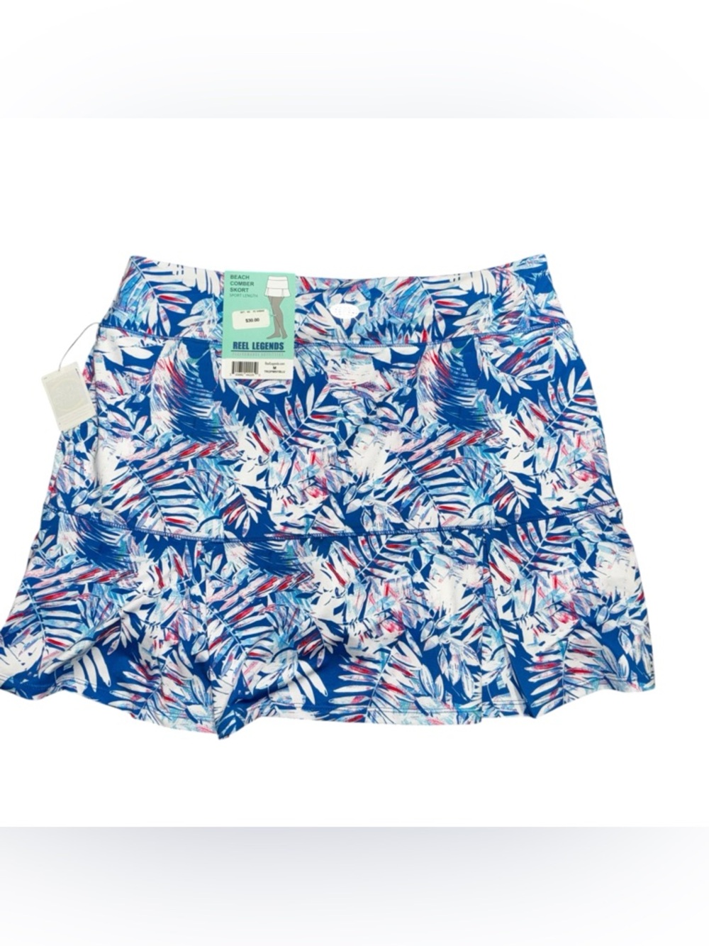NWT Reel Legends Beach Comber Skort, sz M